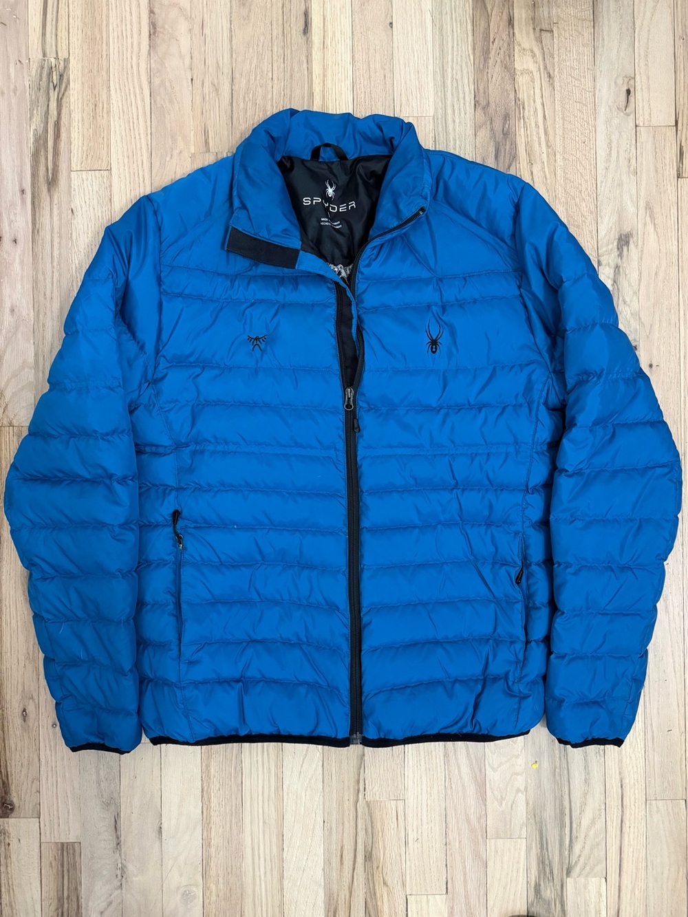 Spyder Rebel Insulator Puffer Jacket - Electric Blue Full Zip & Pockets